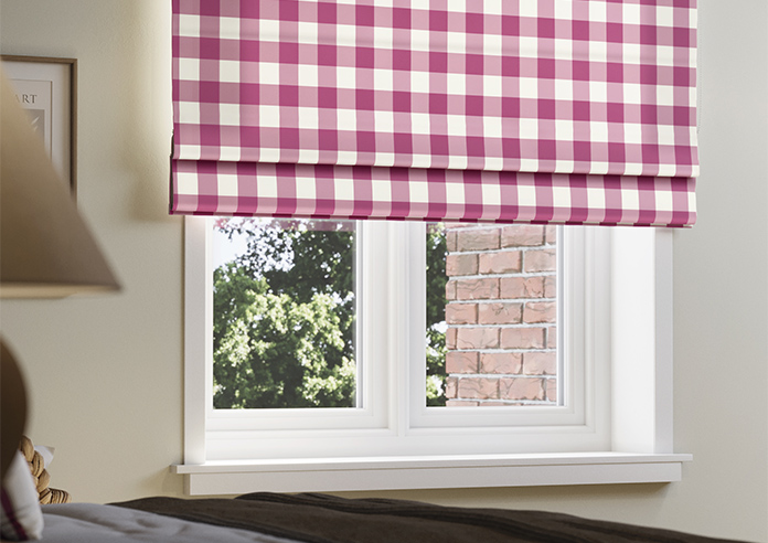 Gingham, Cosmos - Roman Blind - Image 5